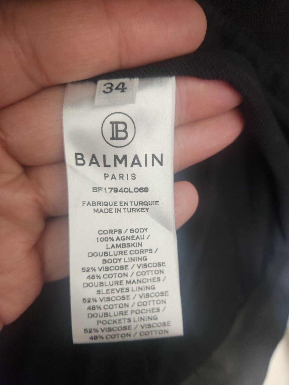 Balmain leather jacket - Picture 2 of 2
